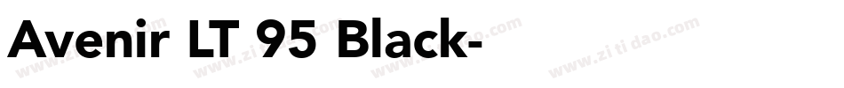 Avenir LT 95 Black字体转换